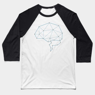 Brain shaped AI artificial intelligence art Baseball T-Shirt